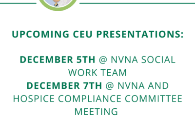 Upcoming CEU Presentations December 5th & 7th