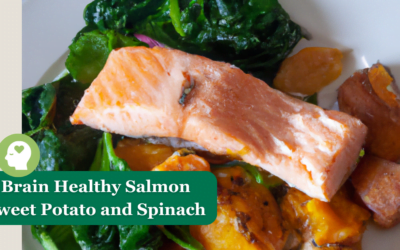 Brain-Healthy Salmon with Sweet Potato and Spinach